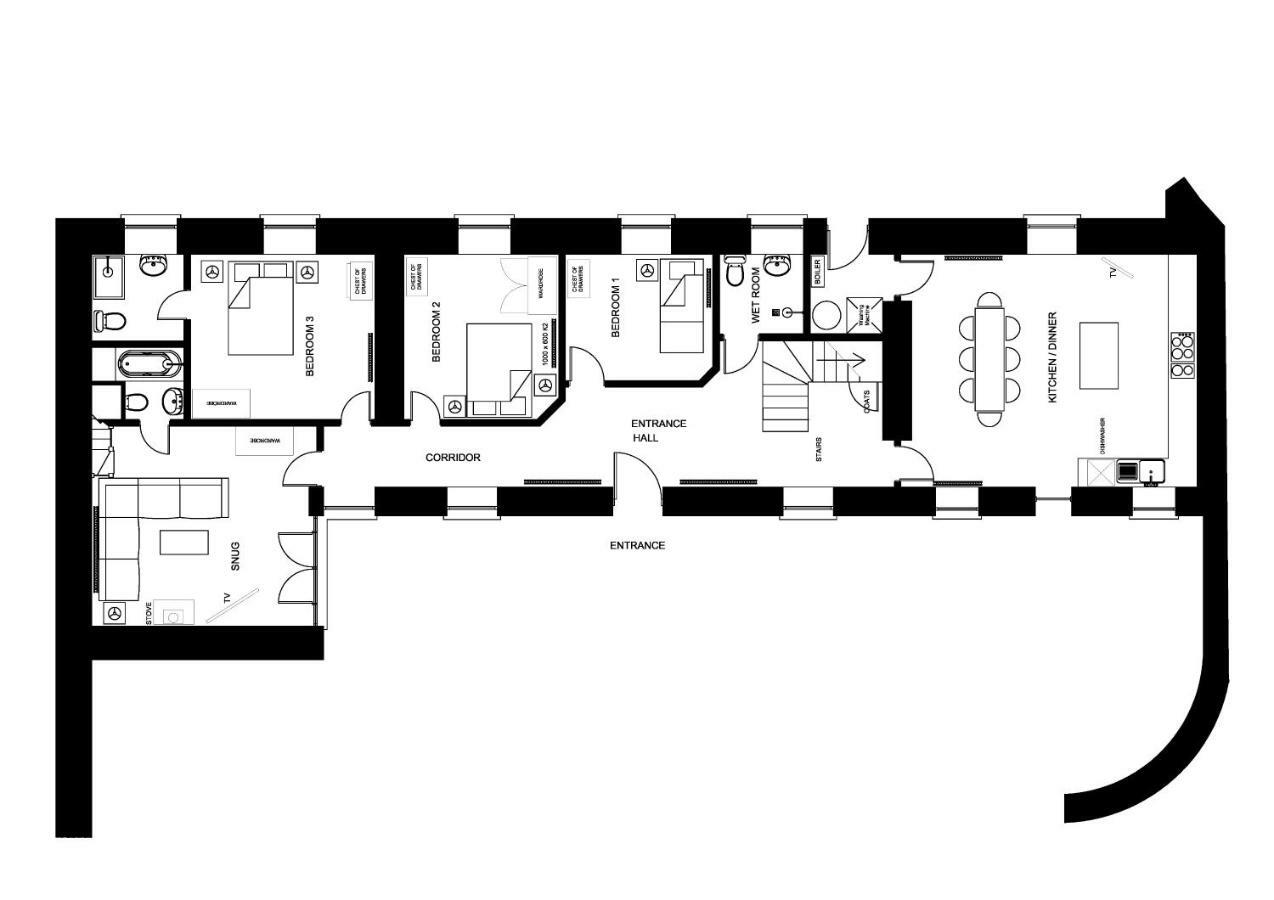 Yr Hen Feudy Villa บาร์มัธ ภายนอก รูปภาพ
